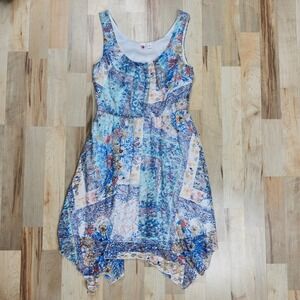 Floral‎ Print Dress Sleeveless Casual Summer Dress Size S